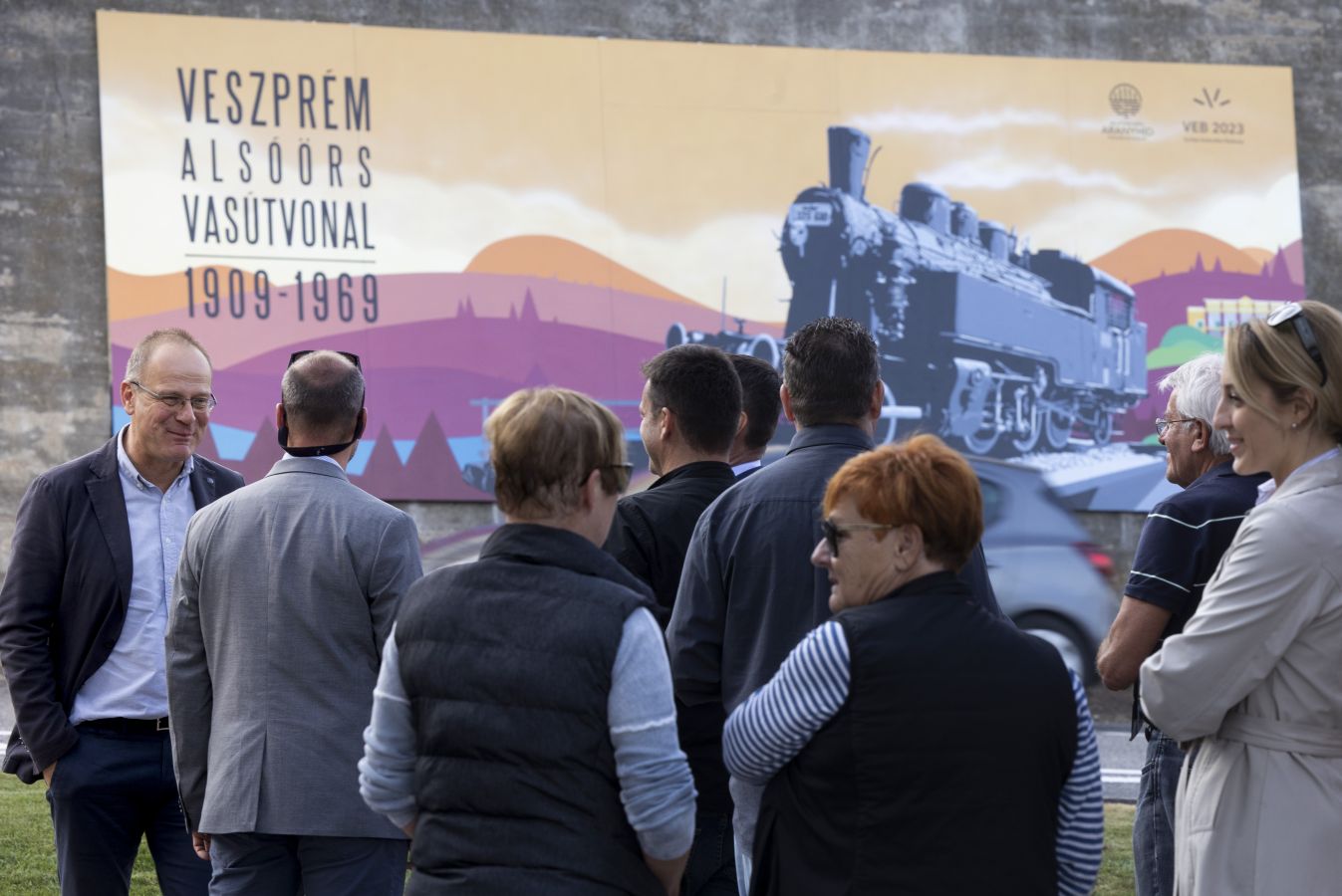 Mozdonyportré állít emléket az Alsóörs-Veszprém vasútvonalnak