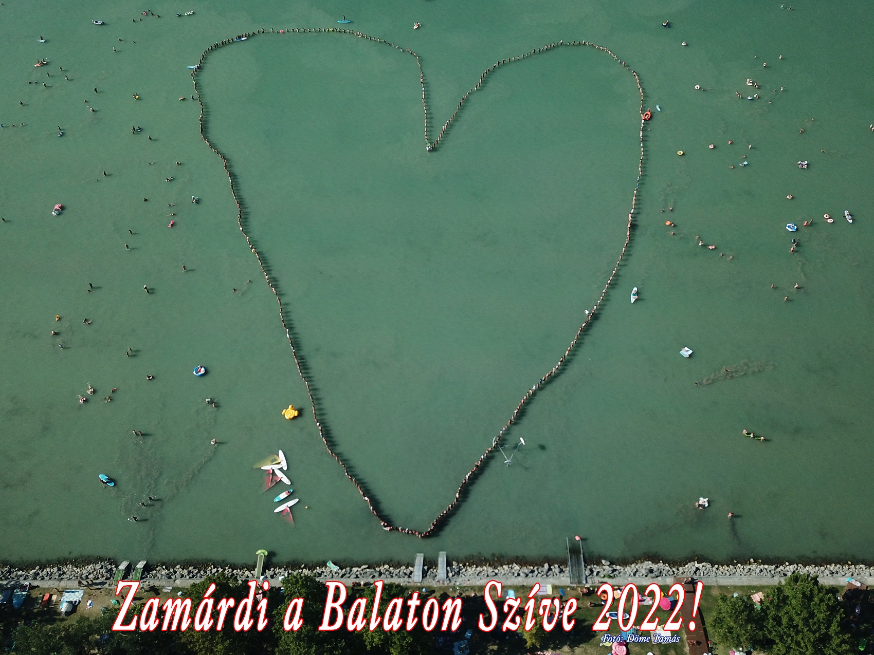 A Balaton szíve Zamárdiban drónfelvételről