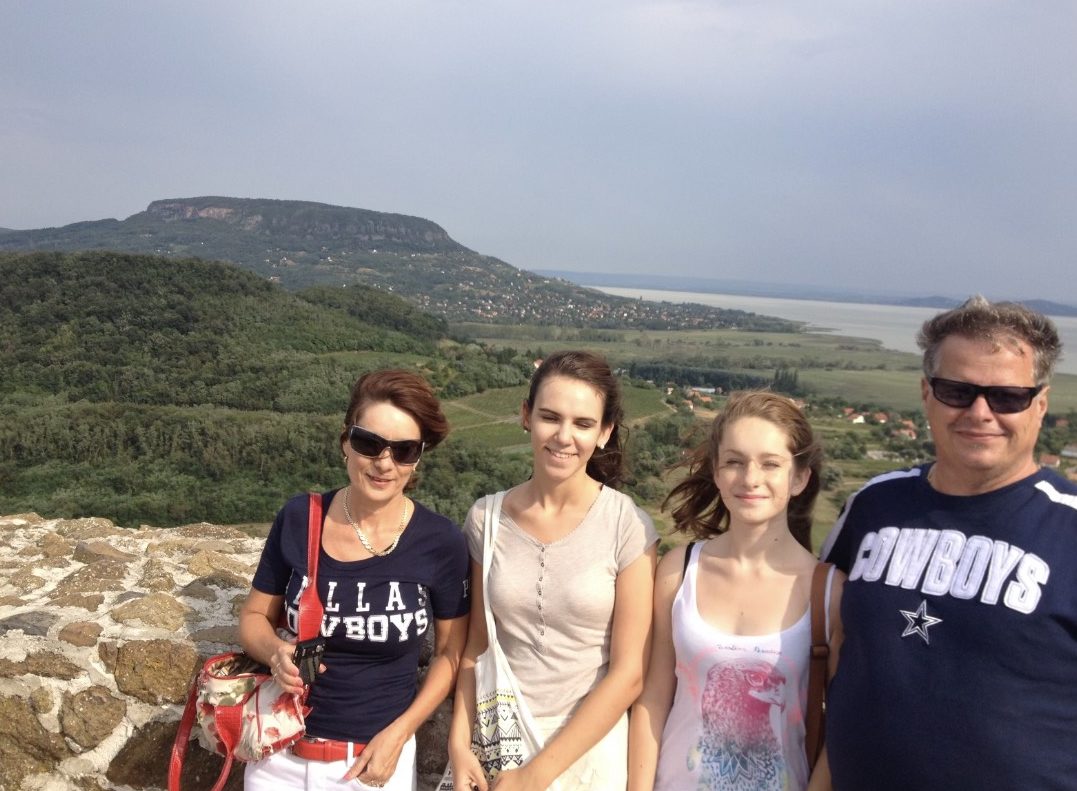 Paulina és családja a Balatonnál Fotó: Paulina privát