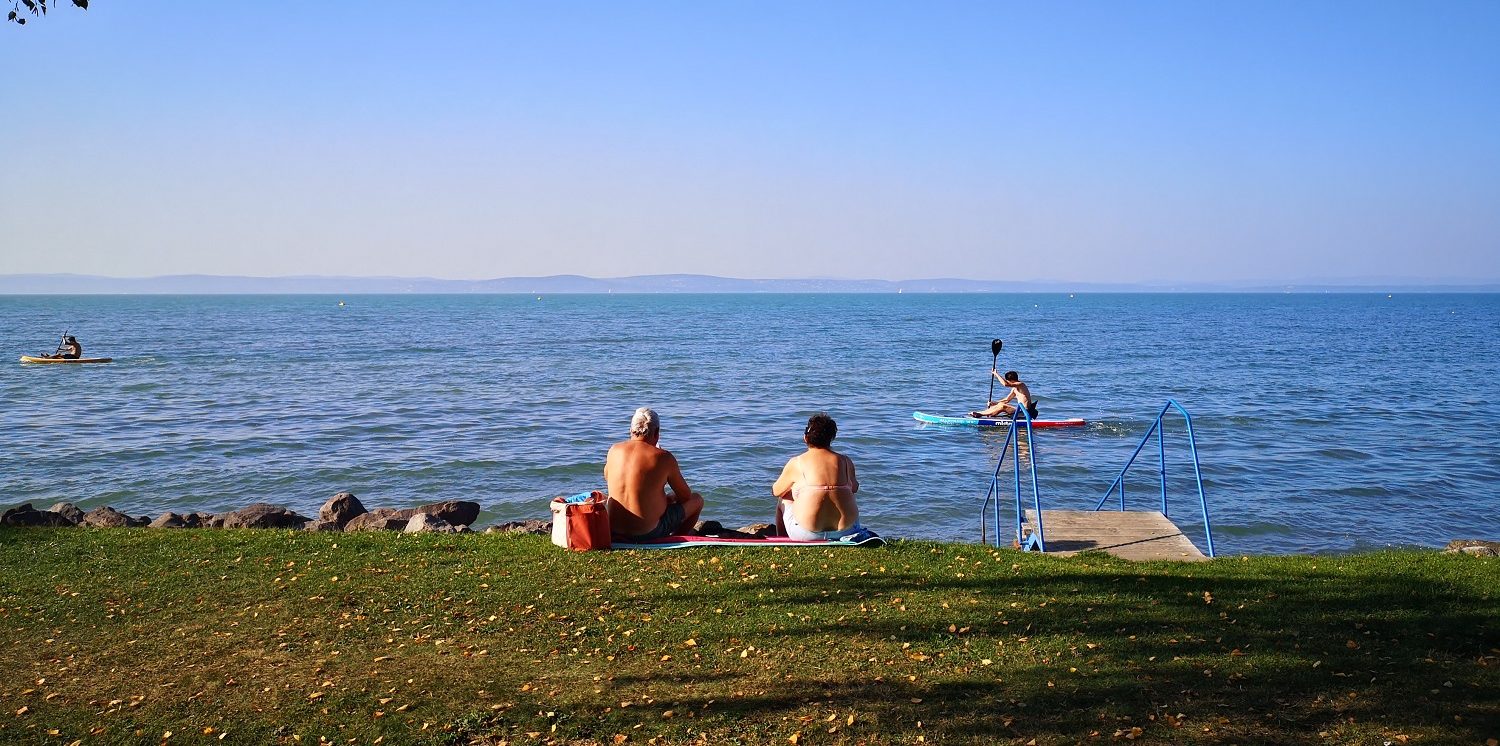 Ilyen volt a nyarat idéző október a Balaton-parton