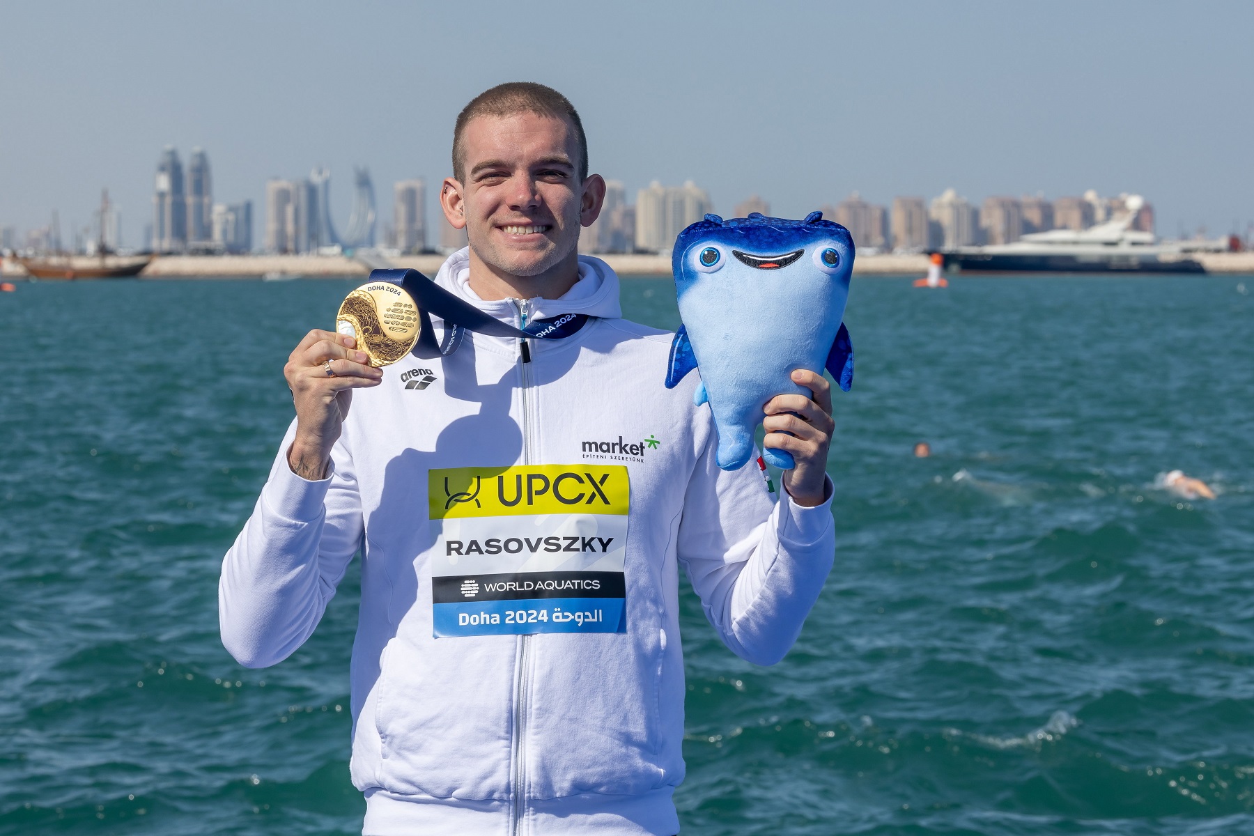 A veszprémi Rasovszky Kristóf aranyérmet nyert a dohai vizes világbajnokságon